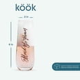 thumbnail image 6 of Kook 10.5 Oz Stemless Champagne Flutes Bar Glasses Set of 8, Fluted Glassware Set Bridal, 6 of 9