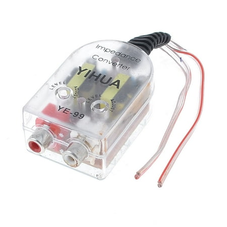 Line Level Isolator - Car Vehicle Audio Speaker High to Low RCA Line Level Coverter