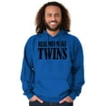 thumbnail image 3 of Funny New Father Real Men Make Twins Hoodie Hooded Sweatshirt Men Brisco Brands L, 3 of 6