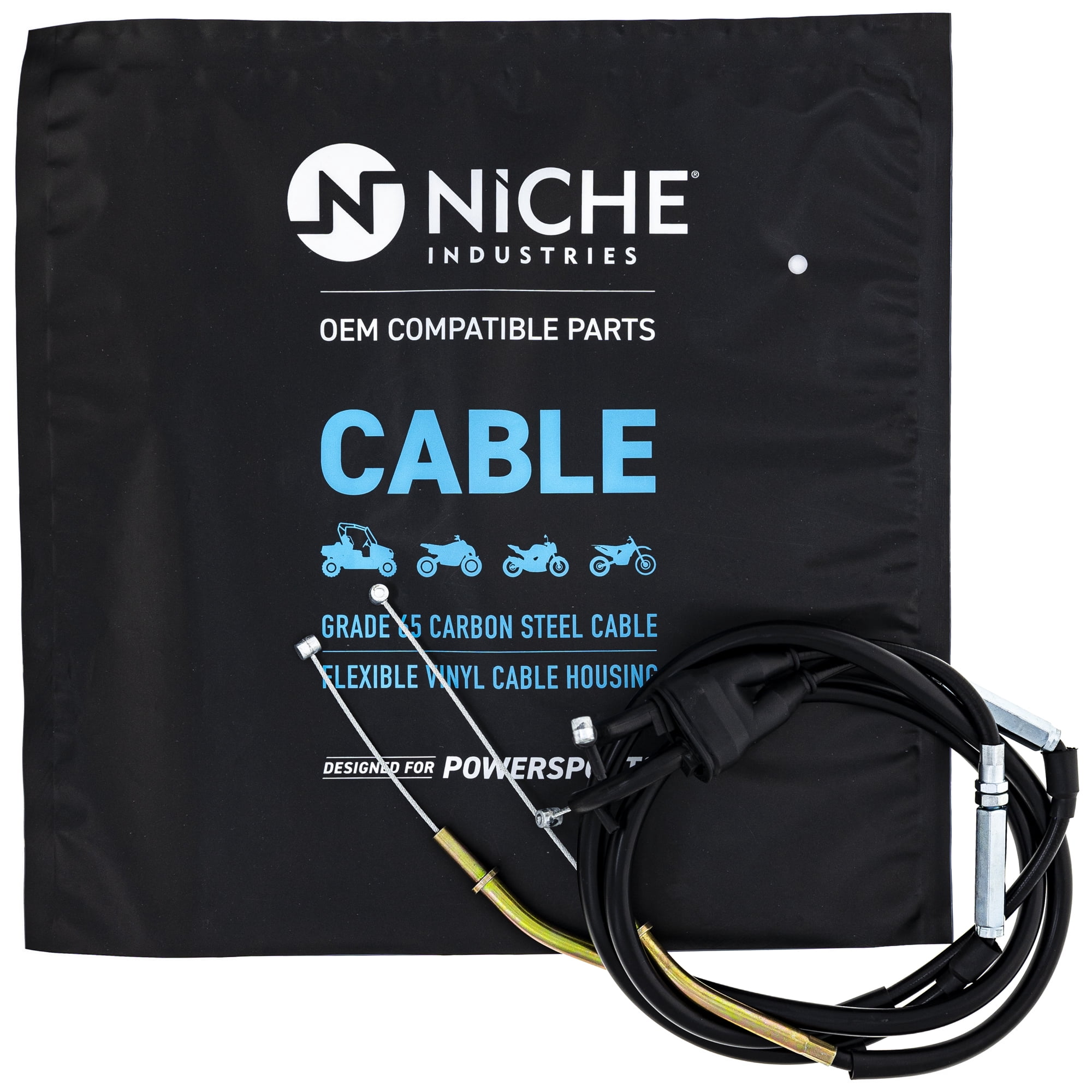 Niche Push Pull Throttle Cable for Kawasaki Ninja ZX6R ZX600J