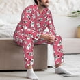 thumbnail image 7 of Fotbe French Bulldog And Heart Pattern Long Sleeve Pajama Set for Men,Sleepwear Set,2-piece Loungewear Set,Soft PJs Comfy Nightwear with Pockets-X-Large, 7 of 7