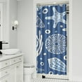 thumbnail image 2 of Ocean Theme Starfish Shower Curtain Liner - Marine Life Water Resistant Fabric, Washable Tropical Bathroom Decor for Coastal Homes,36x72in, 2 of 5