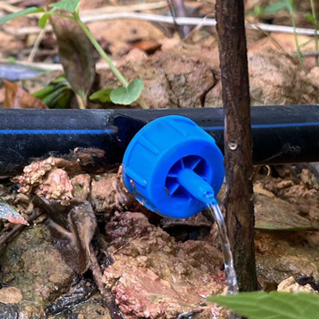 100 Uds emisores de goteo compensadores de presión microconectores 2L/4L/8L goteros Premium sistema de riego de jardín