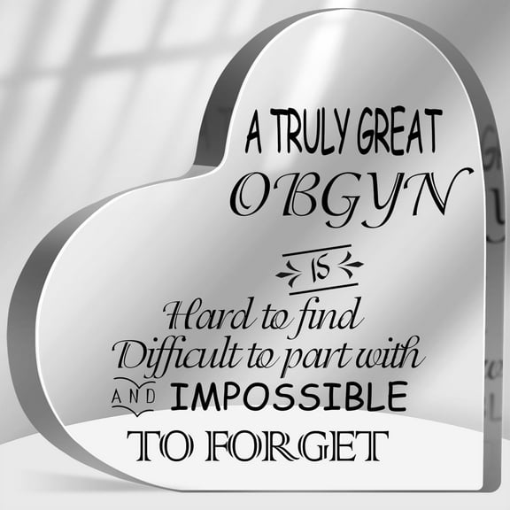 A Truly Great OBGYN Hard to Find Sign Acrylic, Obstetrics Doula Thank You Gifts, Appreciation Keepsake Gifts for Ob Doctor Nurse Obstetrician Coworker Desk Home Decor Sign Plaque