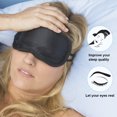 thumbnail image 4 of Qarigey Sleeping Blinder Parche de ojo de luz acolchado de un solo Cubierta de sombra de ojos de hotel de viaje portátil Tratamientos faciales negro y 1 piezas Qarigey CE000893-01, 4 of 6