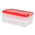 thumbnail image 4 of Soimiss 1Pc Plastic Crisper Egg Storage Box with Lid Transparent Organizer for Kitchen, 4 of 8