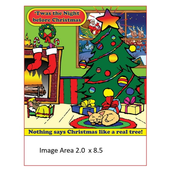 Twas the Night Before Christmas Imprint Coloring Book (25 copies) 8.5 x 11