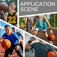 thumbnail image 4 of 4Pcs 2.64 Inch Black Basketball Pattern Wristbands Gym Acrylic Fiber Vintage Wide Sport Running Wrist Straps for DIY, 4 of 7