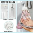 thumbnail image 6 of SEANATIVE Hummingbird Hanging Hand Towels for Kitchen Decorative Floral Fast Drying Hand Towels for Bathroom Set of 2 Portable Hand Dry Towel with Hanging Loop Machine Washable Hang Towel, 6 of 7