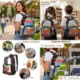 thumbnail image 5 of Kuiaobaty Strawberry Print Backpack Set for Girls Floral Print Clear Backpack and Pencil Case with Zipper See Through PVC Bookbags with Lunch Bag for School, 5 of 5