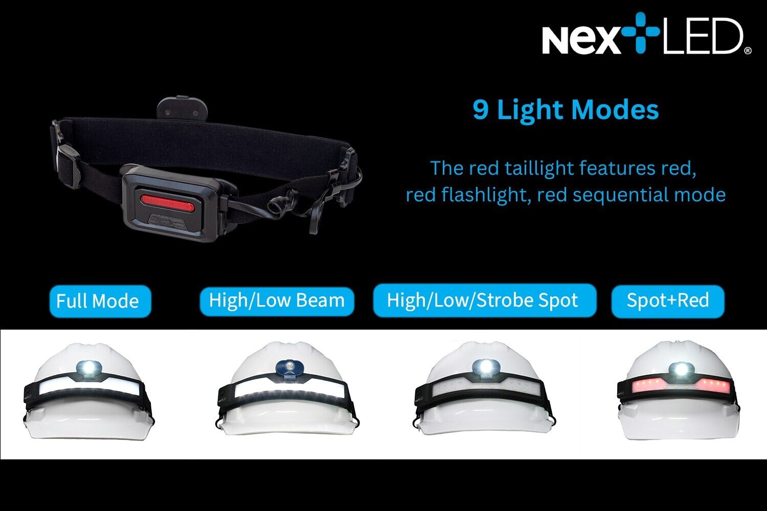 NextLED NT-6598 Multi-Function Spot/Wide Beam Headlamp