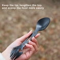 thumbnail image 4 of Yanerim 10-in-1 Multifunctional Outdoor Fork Spoon with Bottle Opener Portable Lightweight Utility Tactical Spoon Wrench Camping Utensil Survival Tool, 4 of 7
