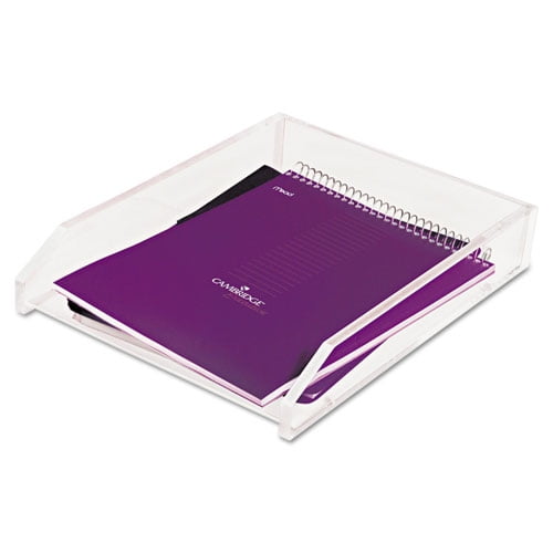 Clear Acrylic Letter Tray, 1 Section, Letter Size Files, 10.5 Clear Acrylic Letter Tray, 1 Section, Letter Size Files, 10.5