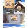 thumbnail image 2 of Outdoor TV Cover 52 to 55 Inch Weatherproof, Farmhouse Plaid Truck Fall Thanksgiving Waterproof TV Screen Protector for Outside Decor with Zipper and Pocket 52"L x 30"H , Orange Pumpkin Leaf, 2 of 7