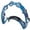 Blue, variant on The Rhythm Tech Tambourine Black-Double Row Nickel Jingles