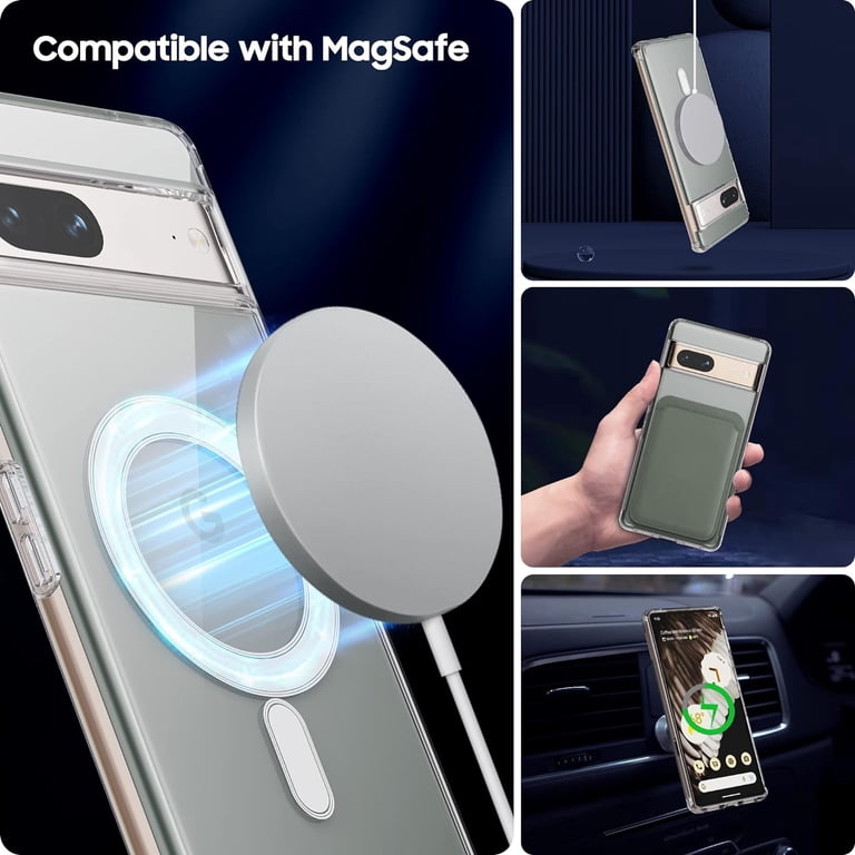 Case For Google Pixel 8 & 8 Pro Magsafe Strength Magnetic Ring Real Carbon Fiber Aramid Mobile Phone Protective Cover Shell - 202192403