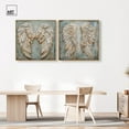 thumbnail image 2 of Wings of ash Set Canvas Set of 2 Calming Wall Art by Art Remedy, Gold Frame, 40 x 40, 2 of 6