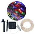 thumbnail image 3 of koolsoo Solar Powered Led String Flexible Copper Wire Fairy Lights Outdoor Garden Light 7m 50 LED Colorful, 3 of 9