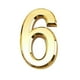 thumbnail image 2 of 2 piezas de señales de número de dirección de puerta, oro numérico, autoadhesivo casa habitación edificios número dígito 6 7 placas BLESIY Número de puerta, 2 of 8