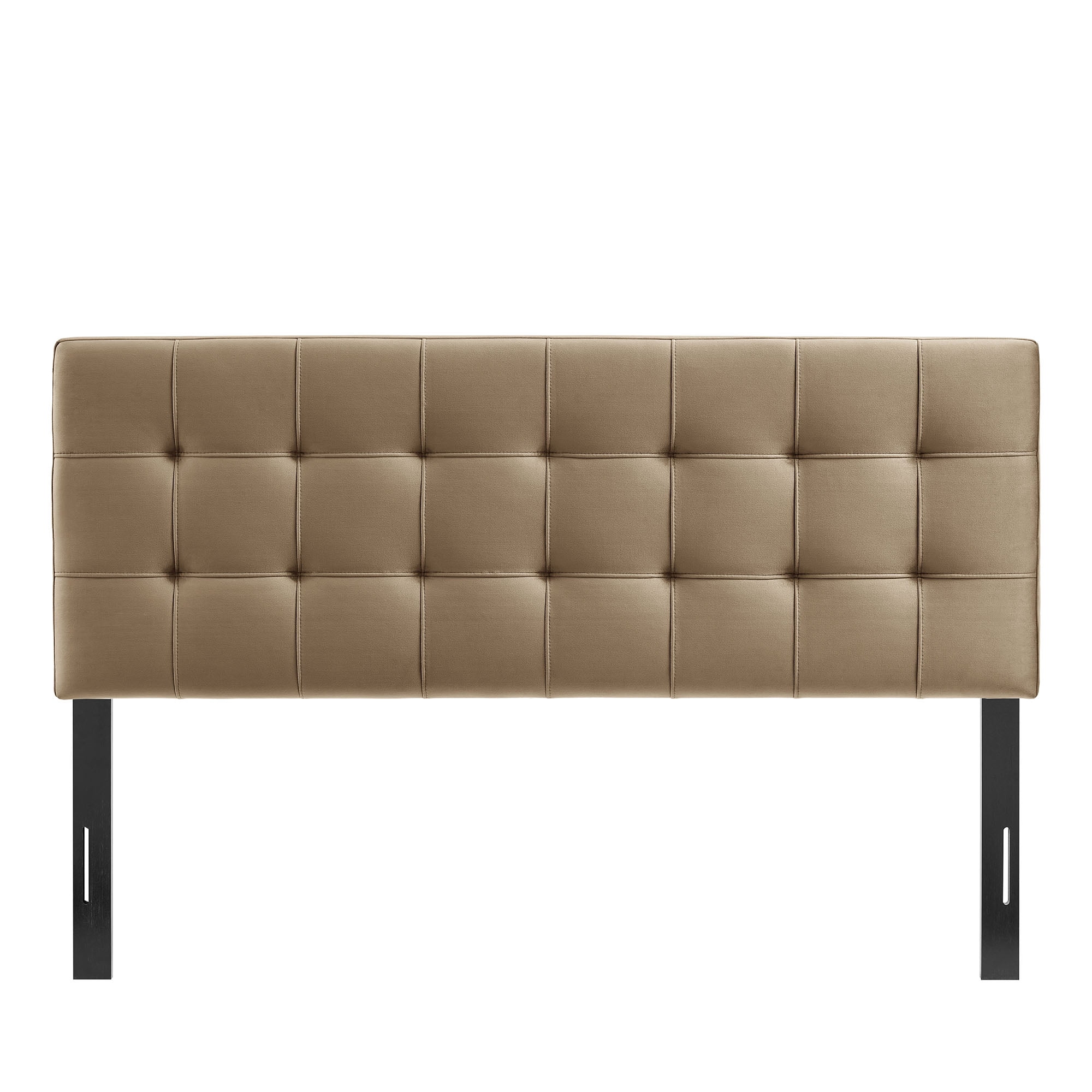 Lily Stain-Resistant Performance Velvet Full Size Headboard in Taupe