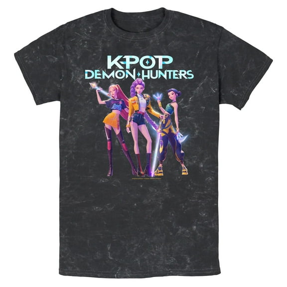 Mens KPop Demon Hunters Girls Group Shot T Shirt