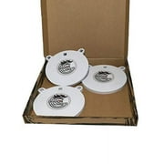 Dragon Targets AR500 Steel Targets 1/2 Inch Thick Laser Cut, Painted AR500 Gong Targets for Shooting, Steel Targets for Shooting Made in USA (8in 3 Pack)