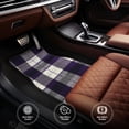 thumbnail image 6 of Crystal Fleece Car Floor Mats Set Of Four - Bottom Injection Molded For Easy Installation To Prevent Interior Contamination Suitable For Most Cars Purple Buffalo Plaid Check Tartan Scotland_2, 6 of 7