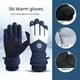 thumbnail image 2 of Guantes de esquí de invierno para hombres y mujeres, para exteriores, cálidos, resistentes al viento, impermeables, con pantalla táctil y acolchados de terciopelo para amantes de la equitación, 2 of 5