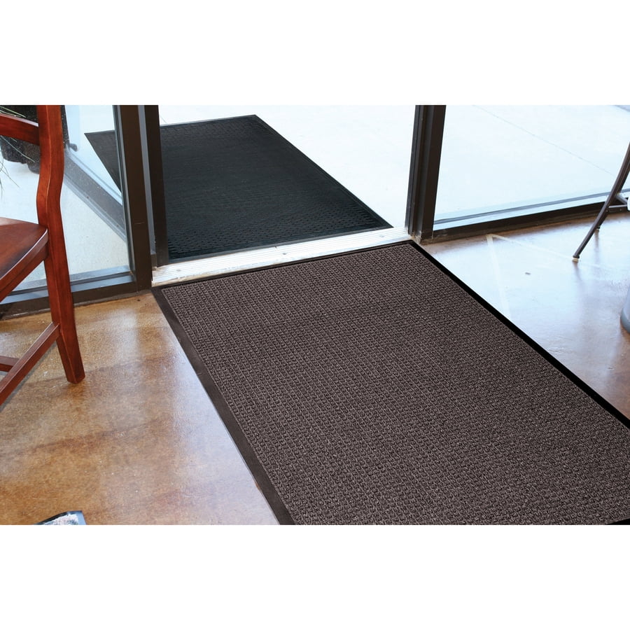 Genuine Joe Waterguard Floor Mat - Floor - 10 Ft Length X 36" Width - Rectangle - Rubber -