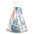 thumbnail image 2 of 2PCS Velcro Hangable Hand Towels Quick-Drying Hanging Kitchen Towels for Kitchen & Bathroom Watercolor Ink Splashes Pattern, 2 of 7