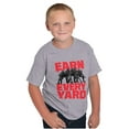 thumbnail image 4 of Football Athlete Earn Every Yard Men's Graphic T Shirt Tees Brisco Brands S, 4 of 5