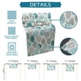 thumbnail image 7 of Table Runner Dresser Scarves 48 Inch Long, Abstract Teal Green Grey Leaves Linen Dining Table Runners Botanical Foliage on White Tabletop Scarf for Wedding Holiday Party Kitchen, 7 of 7