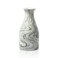 thumbnail image 2 of Beauty in Nature White & Black Stain Mango Tree Wood Bottle Shaped Set of 2 Vase, 2 of 5