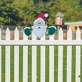 thumbnail image 4 of Christmas Santa Claus Fence Peeker Decoration, Reindeer Peeking Garden Yard Art Xmas Home Patio DIY Holiday Decor Outdoor Cute Garden Fence Sign Ornament, 4 of 6
