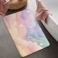 thumbnail image 2 of Soft Cloud Starry Scene Bathroom Rugs Mat,Non Slip Microfiber Bathroom Rug,Rubber Backing,Soft Bathroom Mats for Bathroom Floor,Tub and Shower,20x32in(50x80cm), 2 of 5