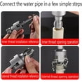 thumbnail image 3 of Dual-Function Pipe Threading Tool Kit (2-Piece Set) - Internal & External Pipe Thread Cutter for 1/2", 3/4", 1" PVC Pipes - Electric Drill Compatible Pipe Threader for Home Plumbing Repairs, 3 of 8