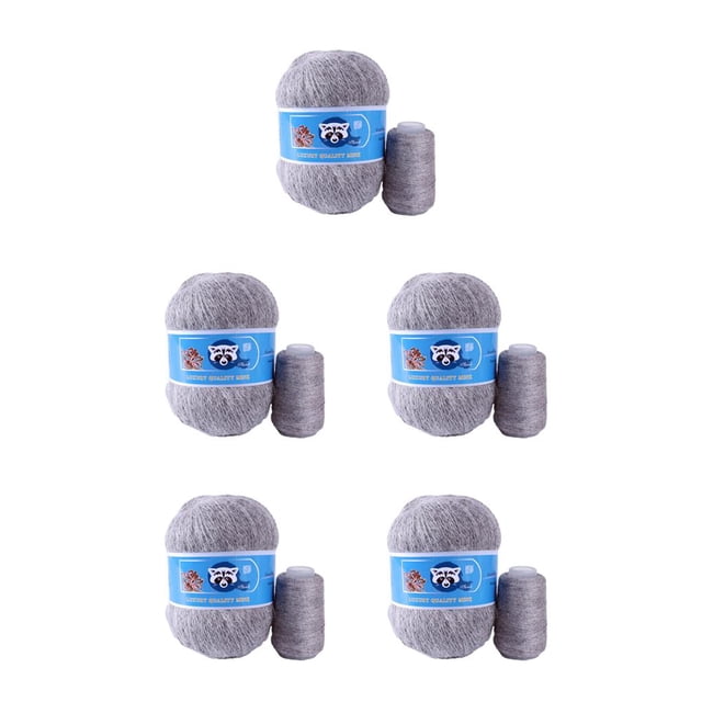 Matsuzay Cárdigan de hilo de tejer suave de 50g, hilo de ganchillo, hilos de tejer a mano, suéter, gorro, manta, suministros de tejido para No.13 5Conjunto