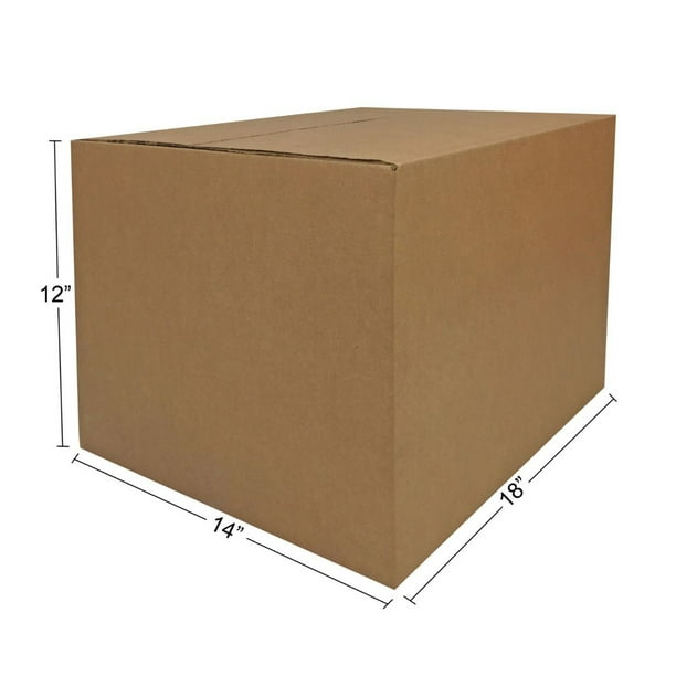 uBoxes Boîte de déménagement en carton robuste de taille moyenne 18 x 14 x  12 pouces (paquet de 15) 