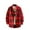 Red2, variant on APEXFWDT Men's Classic Fit Plaid Flannel Shirts Fashion Long Sleeve Button Down Shirt Casual Loose Shirt Jackets with Pockets