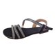 thumbnail image 2 of Sandalias de diamantes de imitación Zapatos de mujer Sandalias planas de playa y pantuflas Mujer Wmkox8yii nm3423, 2 of 4