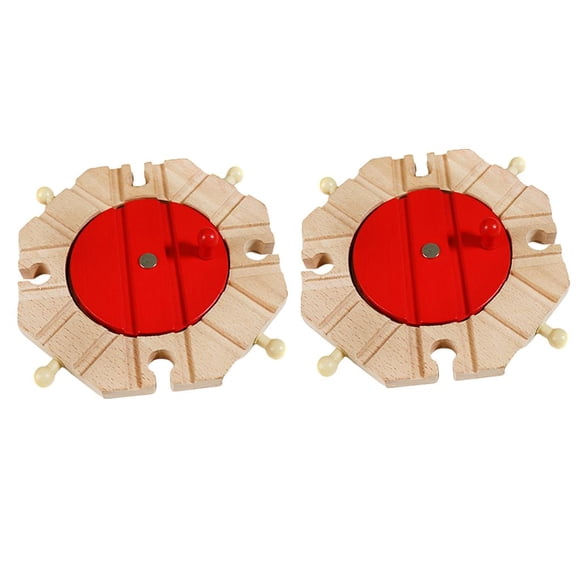 2x Vía de Kits de Construcción Ferroviaria Juguetes Compatibles Giratoria de