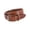 Cognac, variant on Watson Houndstooth Embossed Leather Belt (Men)