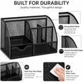 thumbnail image 6 of EXERZ Wire Mesh Desk Organizer - Black, 6 of 8