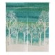 thumbnail image 1 of ABPHQTO Navidad Feliz Año Nuevo Árboles Copos de nieve Cayendo Nieve Japonés Noren Cortina Puerta Ventana Tratamiento Cortinas 85x150 cm, 1 of 1