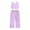 Purple, variant on ZACPNCV Girl's 2 Piece Cute Outfits Sleeveless Tank Top and Wide Leg Pants Sport Sets 2-3 Years