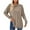 Khaki, variant on ZQGJB Cowl Neck Sweatshirts for Women Loose Lightweight Casual Solid Color Long Sleeve Pullover Blouse Trendy Autumn Side Slit Tunic Shirts Tops Army Green M