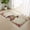 Beige, variant on Bathroom Rug 2'x 3', Puerto Rican Flag Woven Cotton Washable Rug with Tassels, Vintage Country Truck Flowers Blue Beige Non Slip Front Door Mat for Entrance, Doorway, Hallway, Laundry Room