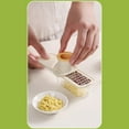 thumbnail image 4 of HCBY 3-in-1 Manual Food Chopper - Stainless Steel Hand Crank Grinder with Interchangeable Blades for Ginger, Garlic, Vegetables and Herbs(Beige,6.1"x1.57"x5.1"), 4 of 6