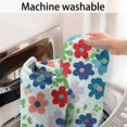 thumbnail image 5 of Pioneer Flower Floral Print Pattern Bathroom Rugs Mat, Non Slip Microfiber Bathroom Rug with Rubber Backing, Soft Mats for Bathroom Floor Tub Shower, 17"x30", 5 of 5