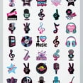 thumbnail image 4 of 35pcs-50pcs Colorful Stationery Stickers Retro Music Stickers Cool Vinyl Decals for Laptops Phones Suitcase, 4 of 9